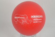 Champion Sports Rhino Skin Red Dodgeball 6 Foam PE Gym Ball Tear Resistant