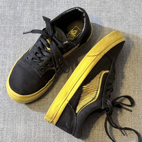 Vans Harry Potter Old Skool Golden Snitch Black Gold Kids Sneakers Shoes 1.5