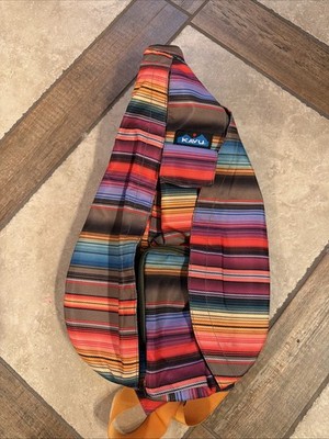 KAVU Rope Sling - Compact Lightweight Crossbody Bag Coastline Blanket. NWOT