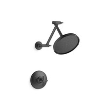 KOHLER Paces 3-Spray Shower ONLY Faucet 1.75 GPM in Matte Black, Valve Included