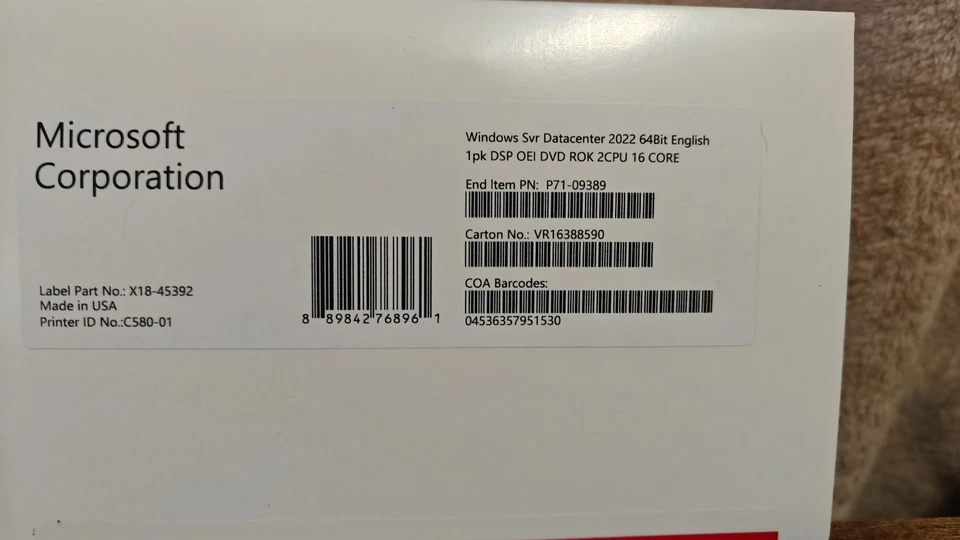 Windows Server 2022 Datacenter Edition - 16 Core License/∞VM (P71-09389) - Image 3 of 3