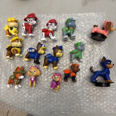 Lot of 14 Paw Patrol Action Figures Chase Rubble Skye Zuma Tracker Liberty Movie