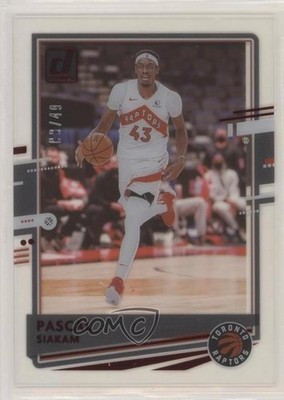 2020-21 Panini Clearly Donruss Red 9/49 Pascal Siakam #13 7y2