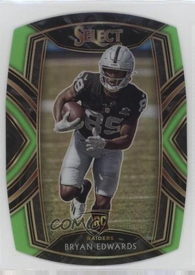 2020 Select Club Level Neon Green Prizm Die-Cut Bryan Edwards #276 Rookie RC 0w6