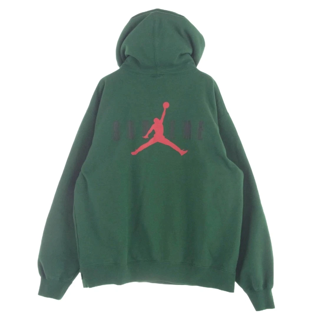 Felpa con cappuccio Supreme 24AW Nike Jordan maglione ricamato logo usata LIFE 0