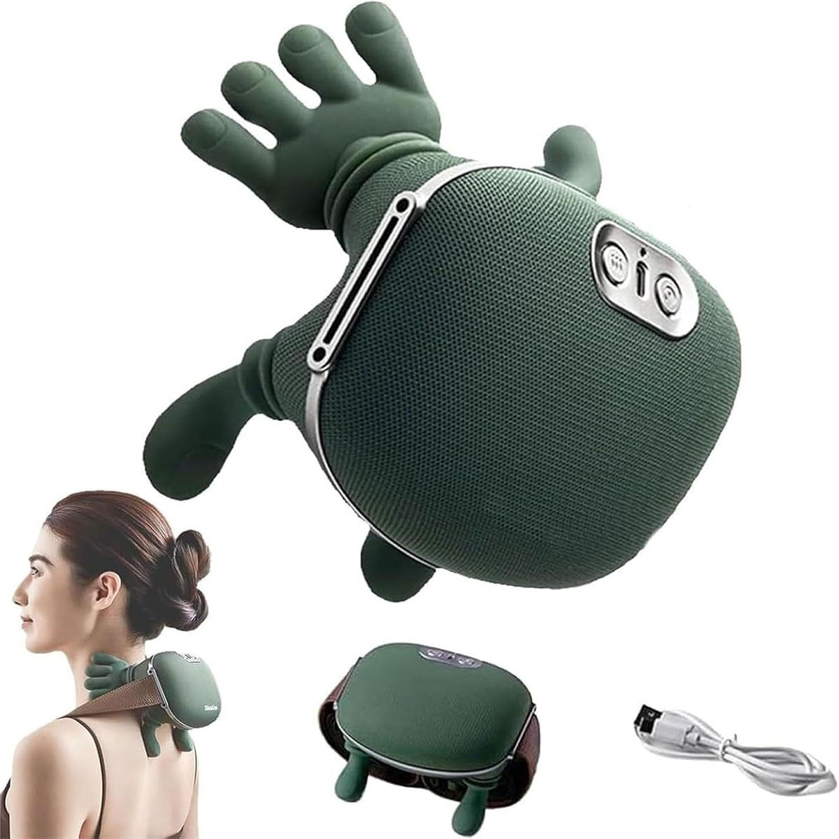 MASSAGGIATORE COLLO E CERVICALE 4D SHIATSU SENZA FILI CON CALORE MODELLO N7