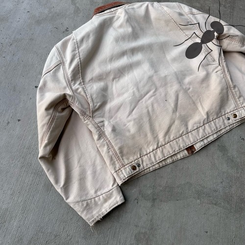 Vintage Y2K Carhartt brown detroit J001 work wear jacket - Picture 7 of 9