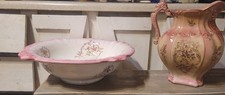 Vintage Antique Bassin Set Bought From Antique Auction Basin And Pitcher
