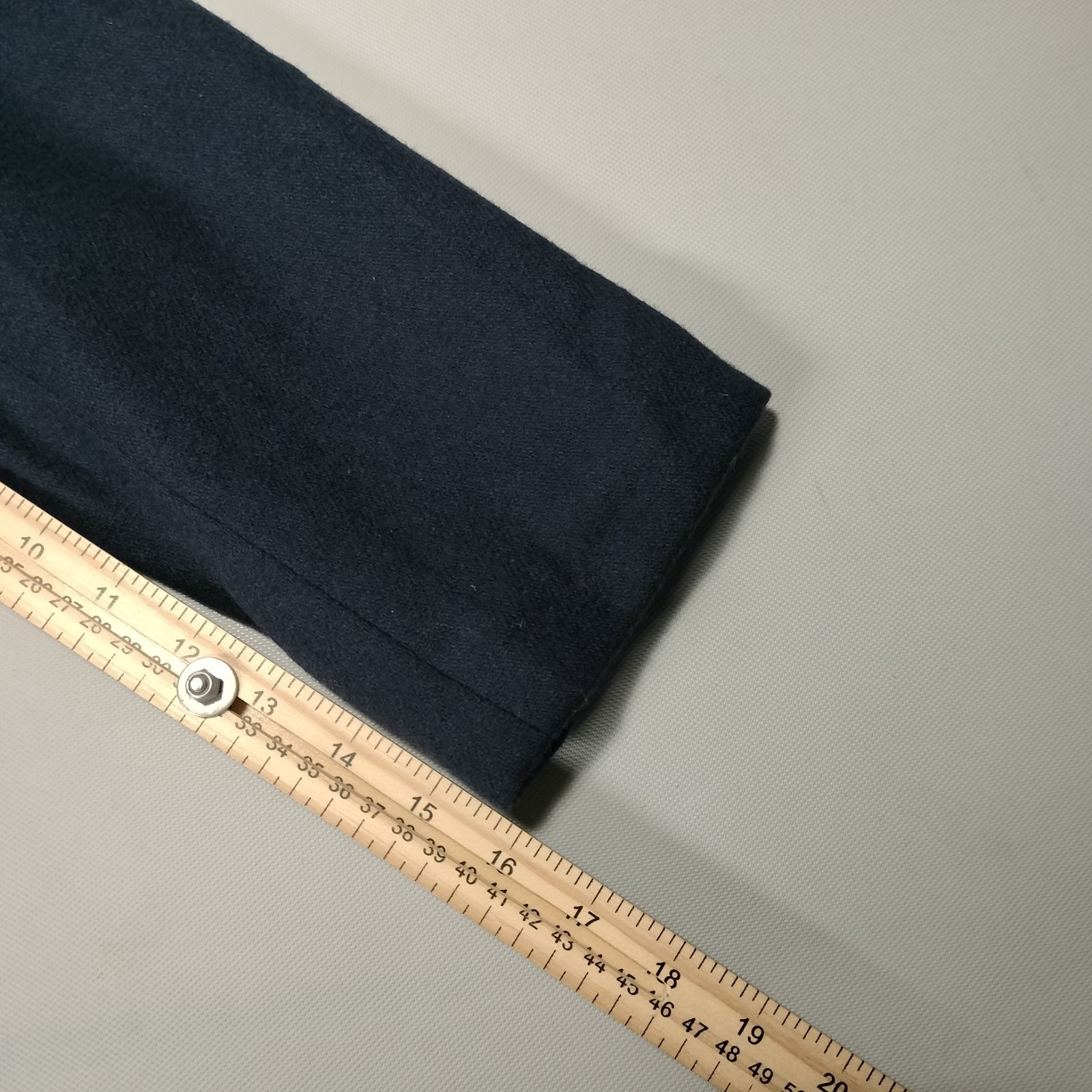 Devon Dark Navy Blue Gold Button Wool Blazer Jack… - image 12