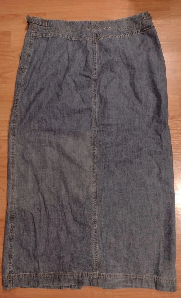 Maxi falda vaquera larga vintage de Ralph Lauren Jeans Co. Ralph Lauren talla 12 botones Foto 3 de 4