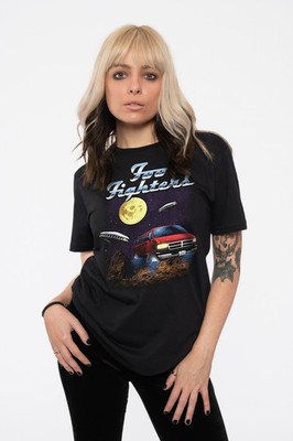 Foo Fighters T Shirt Van Tour Band Logo Nue offiziell Herren Schwarz