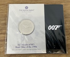 2024 Bond Films of the 1980s - £5 Brilliant Uncirculated Coin