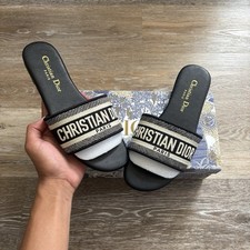Christian Dior Dway Slides Size 39 Deep Blue ...