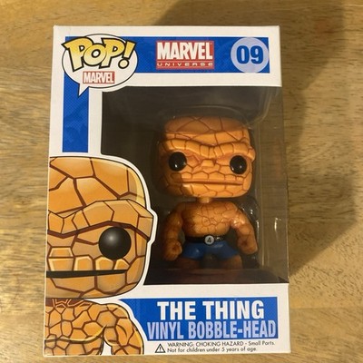 Funko Pop Marvel Black And White The Thing #09 Gemini Collectibles Box Damage