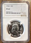 1960 NGC PF67 Franklin Half Dollar 50c US Mint Silver Proof Coin 1960-P PF67