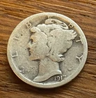 1917-S Mercury Dime – San Francisco – WWI Era Silver Dime – Winged Liberty Head