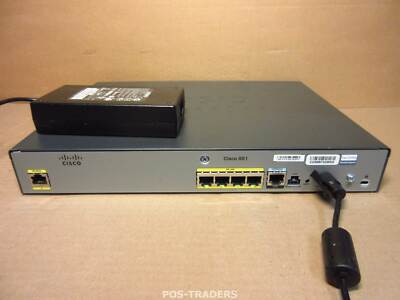 Cisco 881 Ethernet Security 4-port 10/100Mbps 1x FE WAN Router 881-K9 - INCL PS
