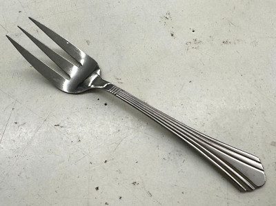 1 Cold Meat Serving Fork Symmetry Freemont Stainless International Silver Ridge