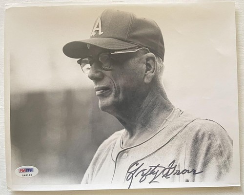 Lefty Grove Signed Autographed Vintage Glossy 8x10 Photo A's : PSA/DNA COA - Picture 2 of 3