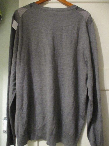 Apt 9 Pullover Sweater Mens XXL Gray Long Sleeve Casual V Neck NWT Free Ship - Picture 5 of 6