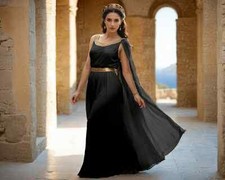 Roman Toga Gown, Ancient Greek Toga Ensemble, Draped Greek Apparel