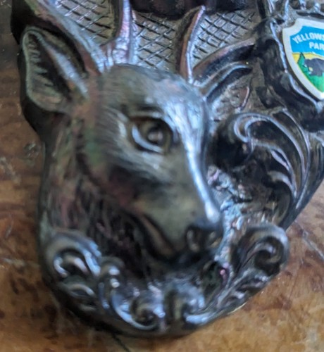 Vintage Yellowstone Park Cast Metal Thermometer - Picture 5 of 7