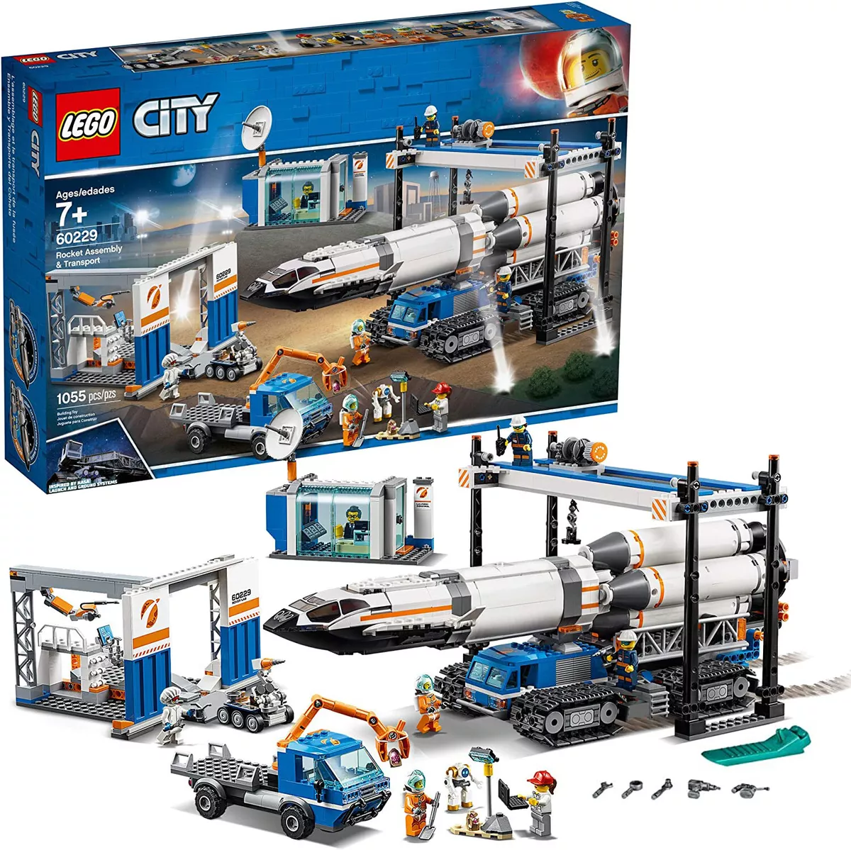 elektrode instruktør tromme NEW LEGO CITY 60229 Space Rocket Assembly Transport - Retired 2019 - Sealed  NEW 673419304269 | eBay