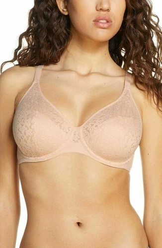 NWOT CHANTELLE NORAH NUDE 32D 32DDDD 34DDD 34DDDD 36DDDD 38H FLORA LACE BRA 13F1