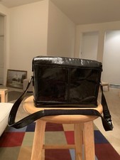 Sas Made In Usa Womens/ladies Black Hobo Bag/purse W/ Adj. Strap