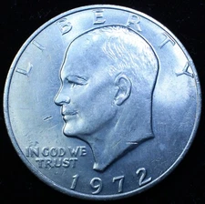 1972 P Eisenhower Dollar Type 3 Uncirculated "Ike" $1 KM# 203 PCGS# 7409   $8.88