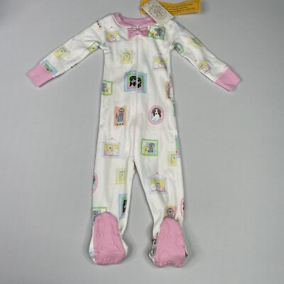 The Beaufort Bonnet Company Baby Girl 6-12M Noelles Night Night Footed Pajamas
