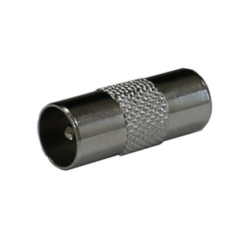 100 Metal Male Plug to Male Plug Coax Aerial TV Coupler / Female Gender Changer