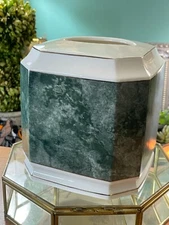Croscill Carrara Porcelain Ware Sage Tissue Box Cover, Home/Bathroom Decor