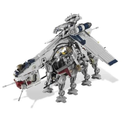 Neu 10195 Star Wars Republic Dropship + AT-OT | 1758 Teile MOC Baustein Set
