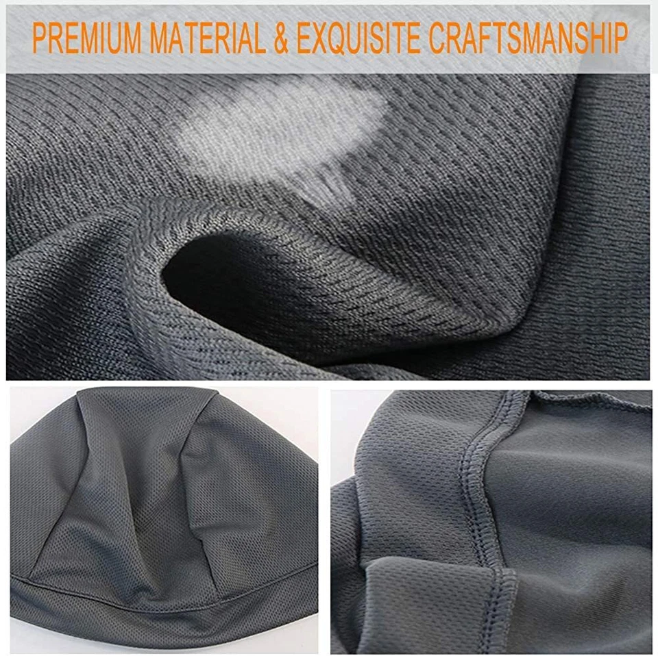Paquete de 3 gorras de cráneo de enfriamiento para hombres forro gorro gorra absorbente de sudor sombrero de ciclismo Foto 4 de 4