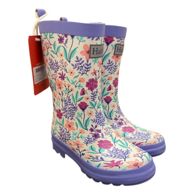 Hatley Kinder Gummistiefel Blumen Lila UK 11 Kids | EU 30 | US 12