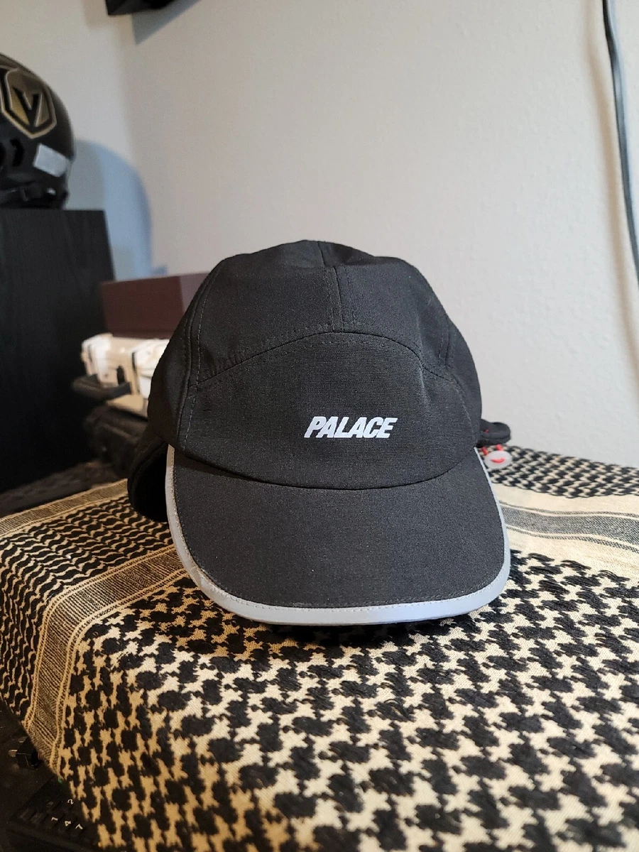 Palace Skateboards 5 Panel Runner Pal-Tech Hat Cap Black