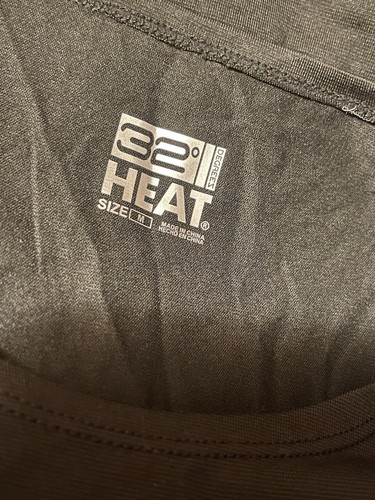 NUOVO 32 gradi caldo nero manica lunga scollo a scoop base strato top taglia media ~NUOVO - Foto 6 di 7