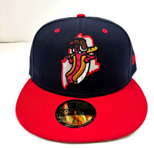 Portland Sea Dogs MILB NE 2020 Theme Night 3 Fitted Hat~Navy/Red