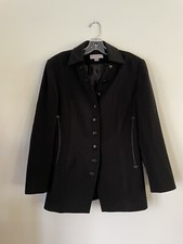 VTG John Meyer Norwich Black Blazer Button Up Collared Jacket Dark Academia 10