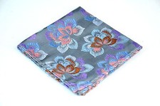 Lord R Colton Masterworks Pocket Square - Pewter Newborn Silk - 75 New