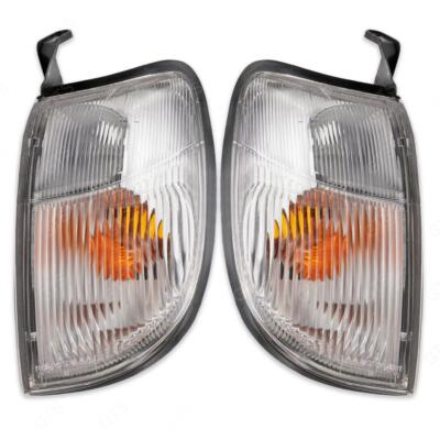 Pair Front Corner Indicator Light Lamp For Nissan Navara Frontier D22 1999