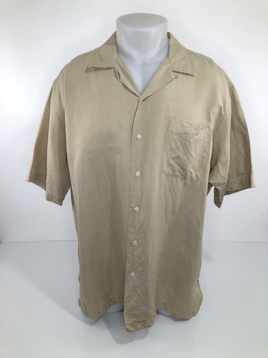 POLO / RALPH LAUREN / CALDWELL - LINEN / SILK Loop Collar XL