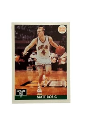 Brand New: Vintage 1991 Front Row Update Matt Roe Maryland Terrapins Card 