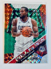 2019-20 Panini Mosaic Reactive Green Prizm Kawhi Leonard Will to Win Clippers
