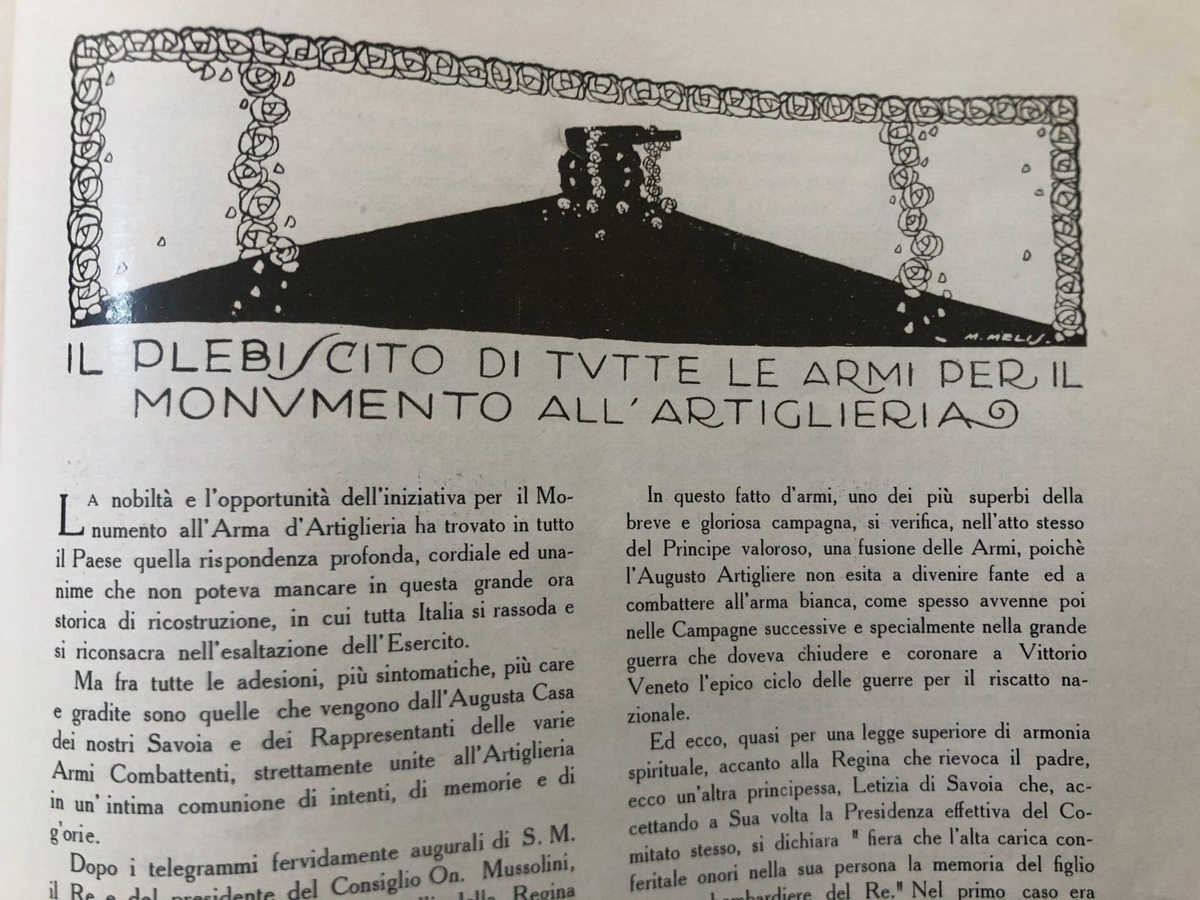 Rara Rivista 1923 Italia Melkiorre Melis