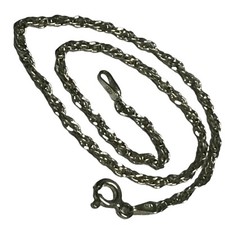 sterling silver Twisted bracelet/anklet 1.7 Grams 9&rdquo;Long Signed Made In Italy
