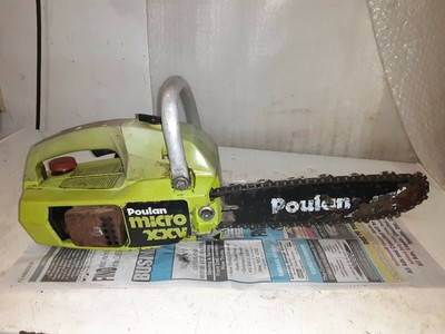 Vintage Poulan Micro Xxv Motosierra Motosierra Con Bar Cadena Se Ejecuta Ahora Ver Foto Ebay