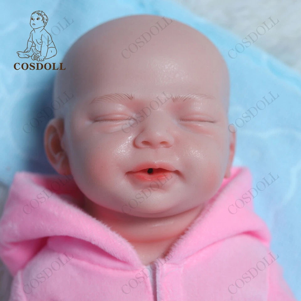 COSDOLL 18.5" Drink-Wet Girl Doll 6.13LB Soft Silicone Newborn Reborn Baby Dolls - Image 2 of 4