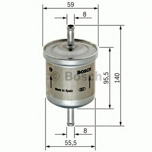 Bosch Fuel Filter RHD Diameter 54.7mm 0450905002 - Picture 5 of 5